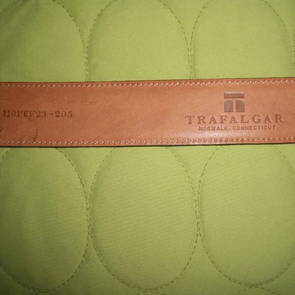 Trafalgar Cortina Brown Lorenzo Leather Belt